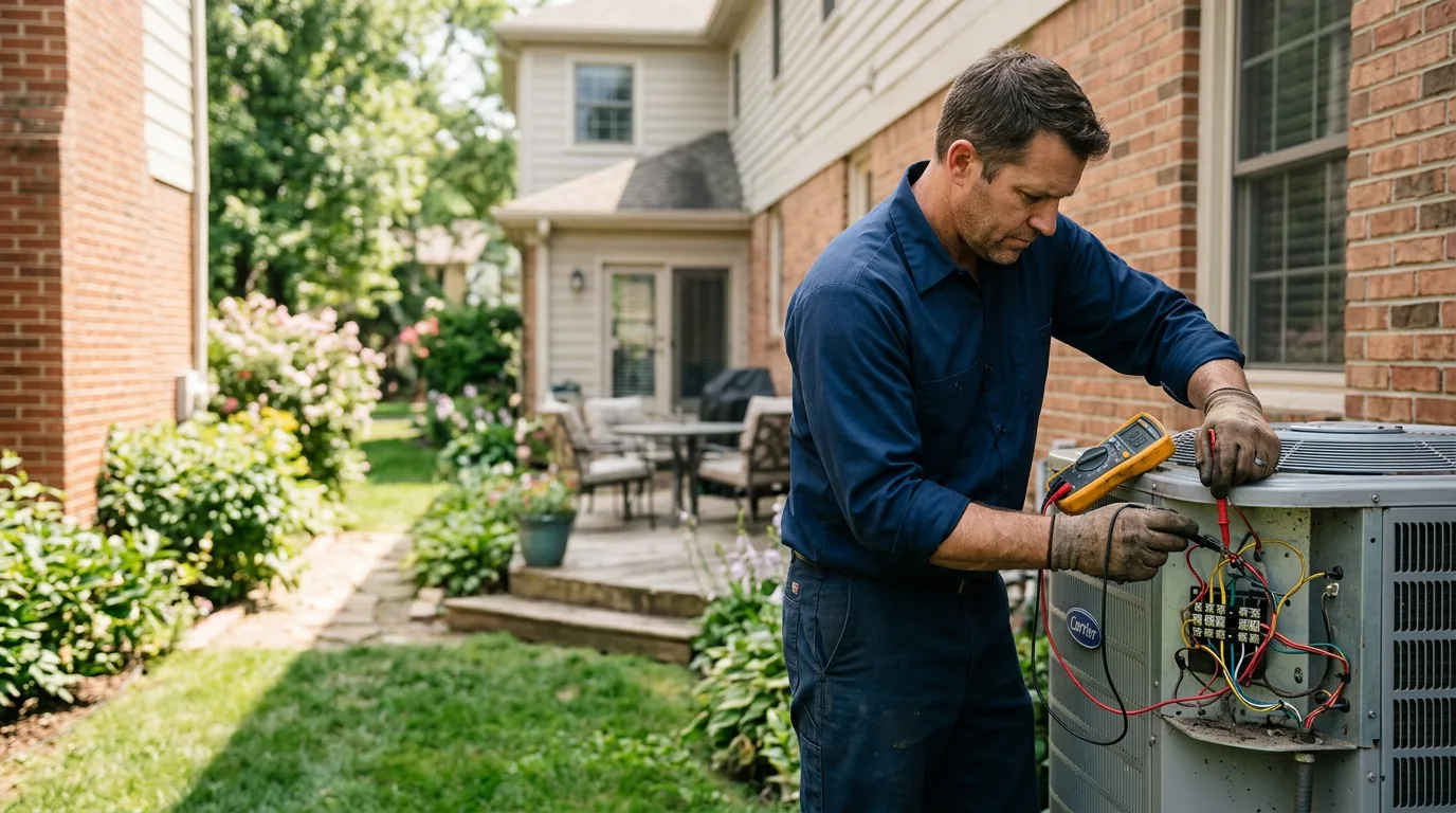 HVAC technician working near Poughkeepsie, AR